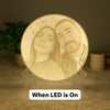 Customized 3D Photo Lamp – Personalized LED Lithophane Night Light Gift for Couples, Anniversary, Birthday