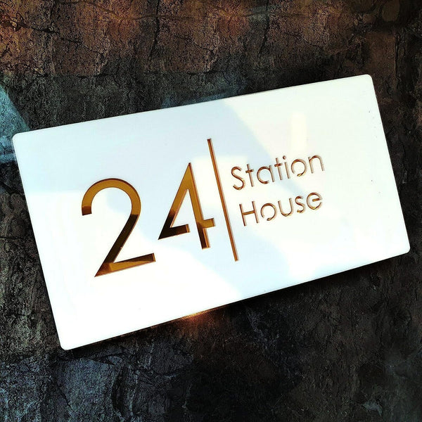 Luxury Door Name Plates for Home – Custom Acrylic & 3D Designs