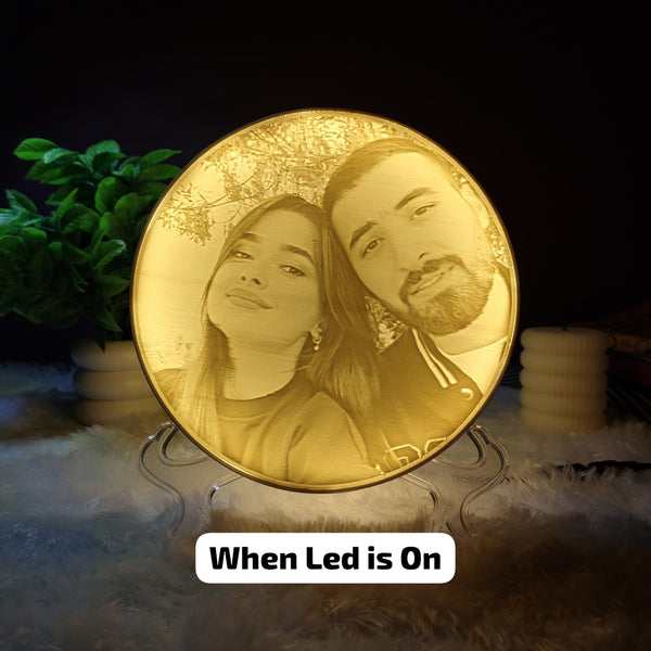 Customized 3D Photo Lamp – Personalized LED Lithophane Night Light Gift for Couples, Anniversary, Birthday