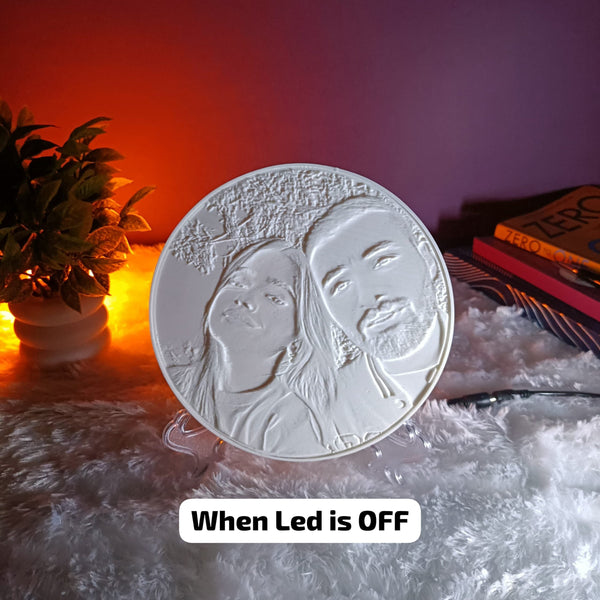 Customized 3D Photo Lamp – Personalized LED Lithophane Night Light Gift for Couples, Anniversary, Birthday