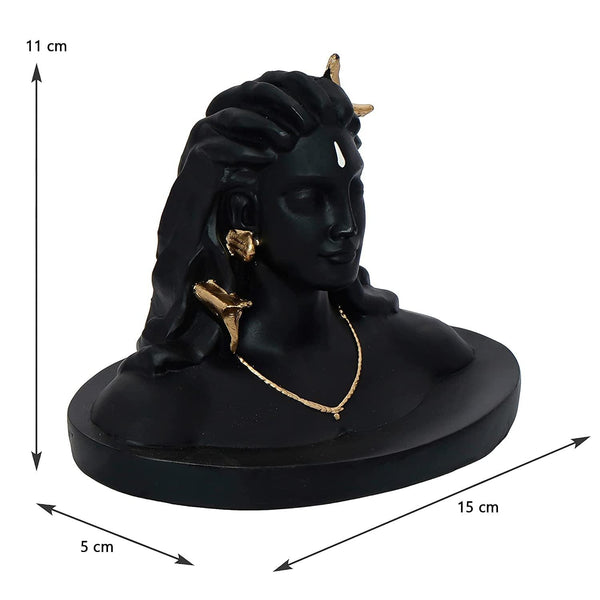 Shiva Handcrafted Polyresin Figurine – Lord Mahadev Idol for Home & Spiritual Decor