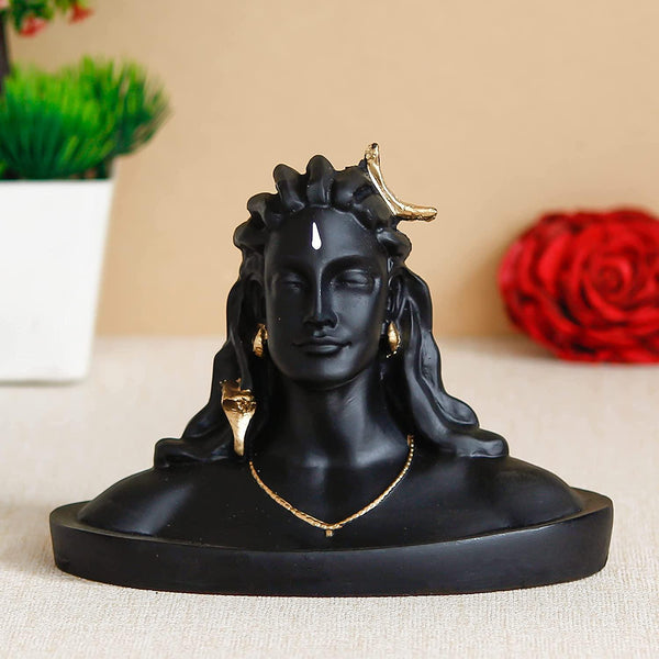 Shiva Handcrafted Polyresin Figurine – Lord Mahadev Idol for Home & Spiritual Decor