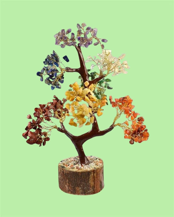 Chakra Natural Gemstone Crystal Tree – Positive Energy & Healing Decor