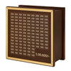 Premium Wooden 1 Lakh Money Saving Box with Gold Frame β Stylish Indian Currency Tracker Bank