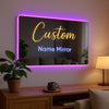 Personalized LED Name Mirror | Custom Name Mirror For Wall decor With Remote Control