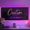Personalized LED Name Mirror | Custom Name Mirror For Wall decor With Remote Control
