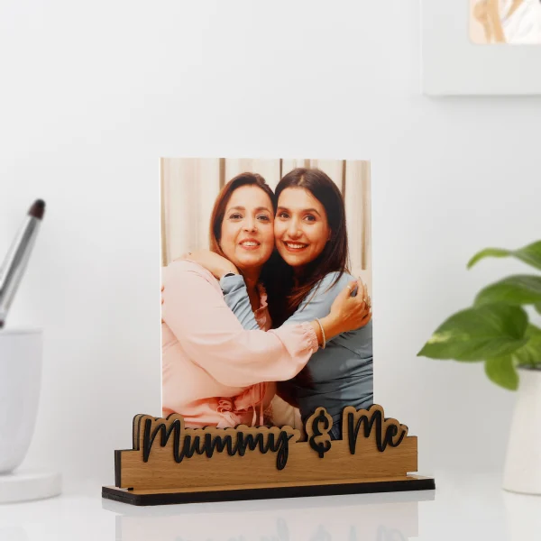 Personalized Mummy and Me Photo Frame | Mother's Day Gift (6x8 Size)