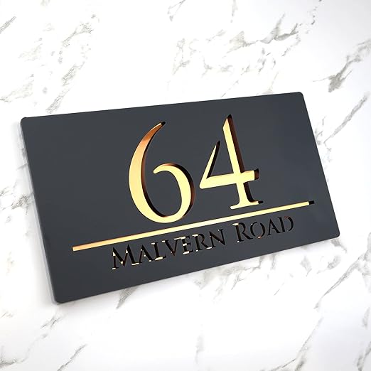 Luxury Door Name Plates for Home – Custom Acrylic & 3D Designs
