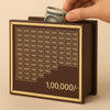 Wooden Money Saving Box for ₹1 Lakh Goal – Piggy Bank for Adults & Kids