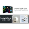 Acrylic Wall Mount Frameless Photo Frame – 8"x12" Clear Poster Frame for Anniversary, Birthday & Special Moments