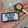 Customized Bike number plate Keychains for Bike Riders | Personalized Name Keyring